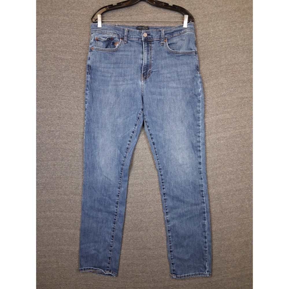 Lucky Brand Mens Jeans 36x34 Blue Denim 410 Athletic Straight Casual Western